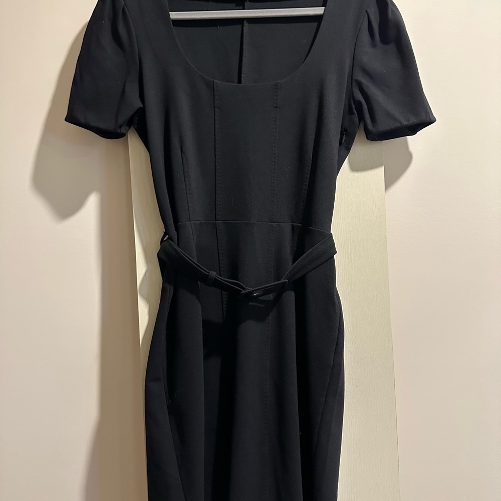 Hugo Boss Black Midi Dress with Belt
